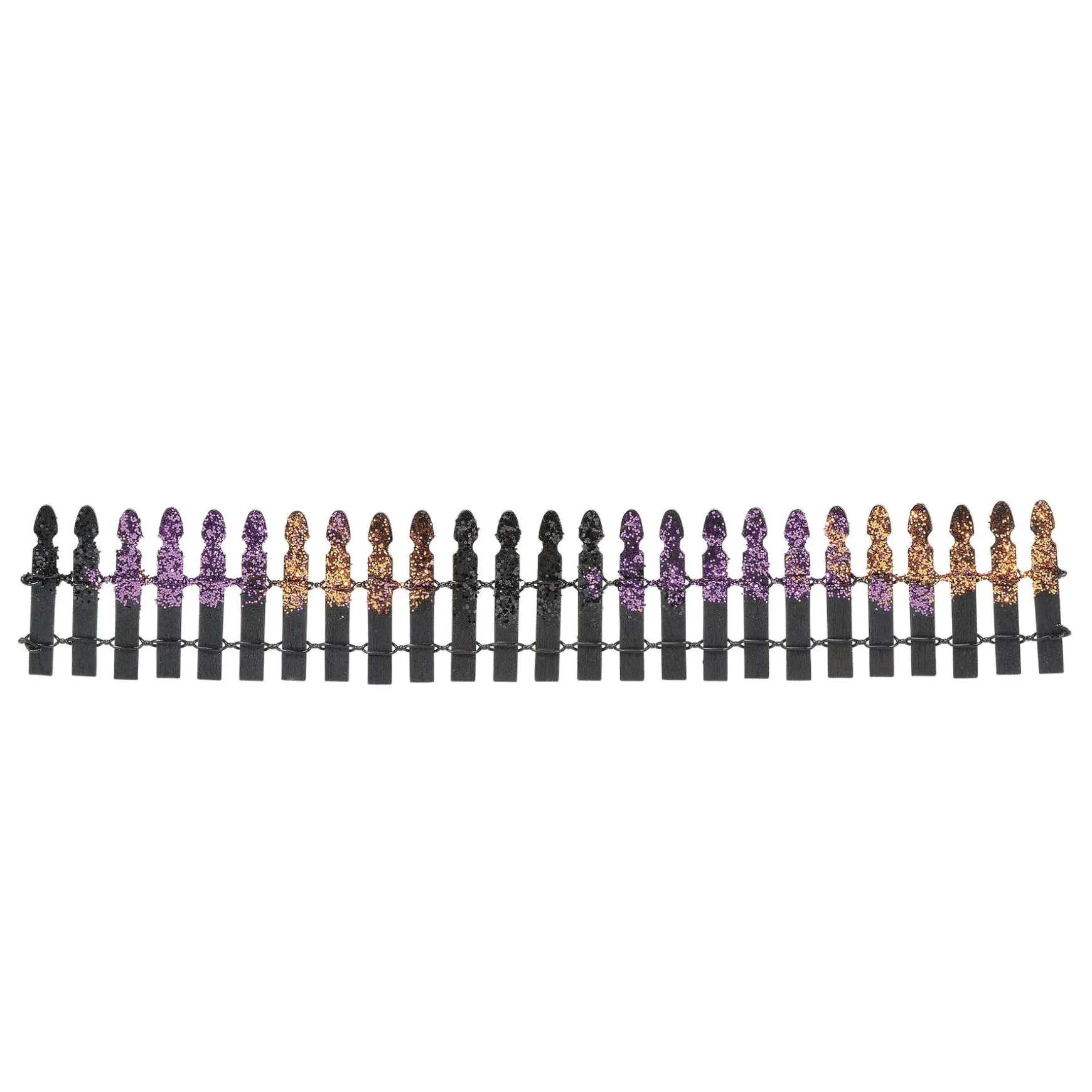 Halloween Glitter Fence