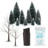 Landscape Trees Snow Road