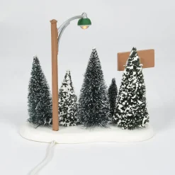 Lit Christmas Tree Lot