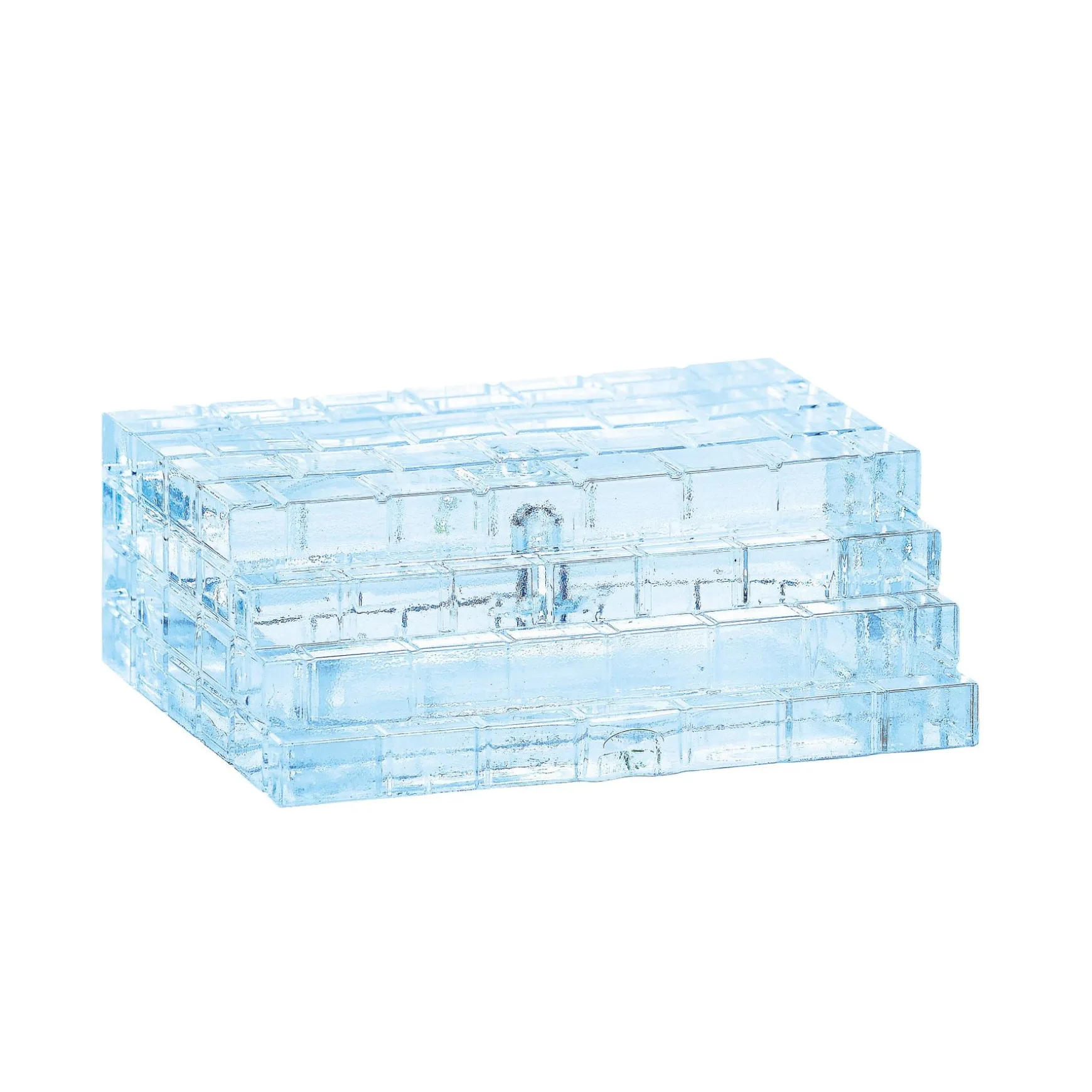 Lit Ice Castle Steps