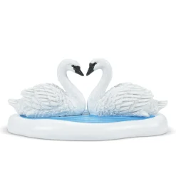 White Christmas Swans